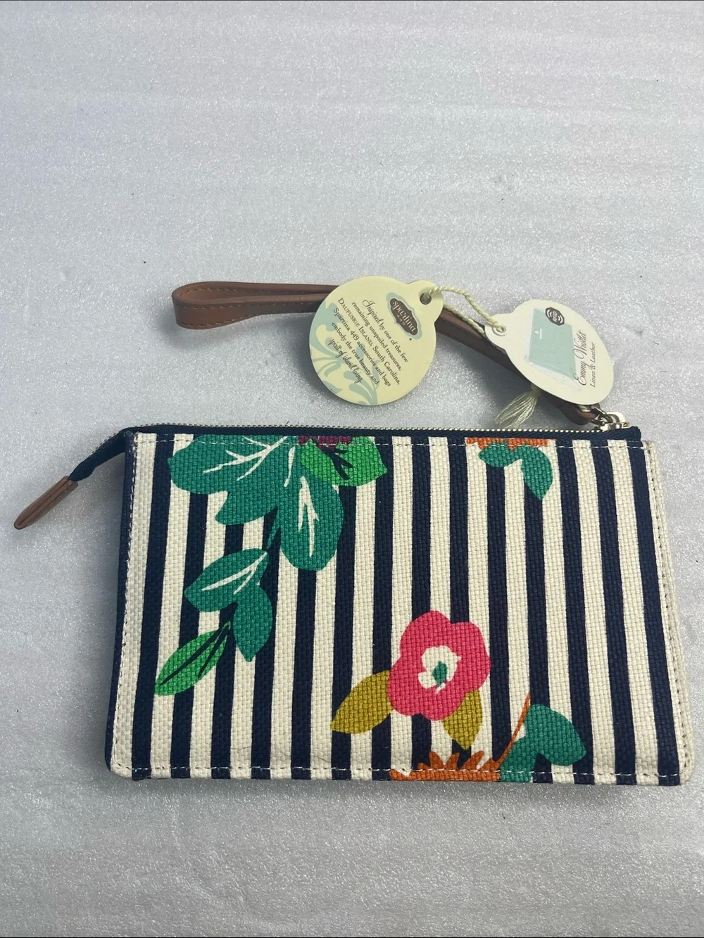 Spartina 449 Multicolor Floral Wristlet NEW